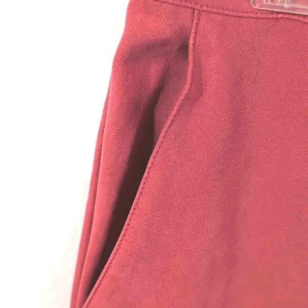Alfred Dunner Pantsuit Faux Pink Suede Jacket Size 14P Matching Pants Size 12P